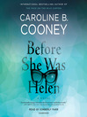 Cover image for Before She Was Helen
